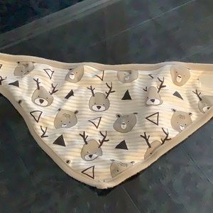 Reindeer and Bear Bandana Bib